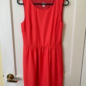 J. Crew Factory Coral Sleveless Dress